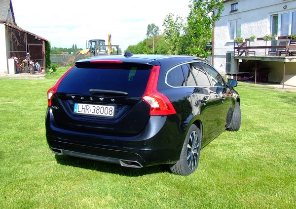 Volvo V60 cena 43500 przebieg: 264134, rok produkcji 2014 z Jaraczewo małe 106